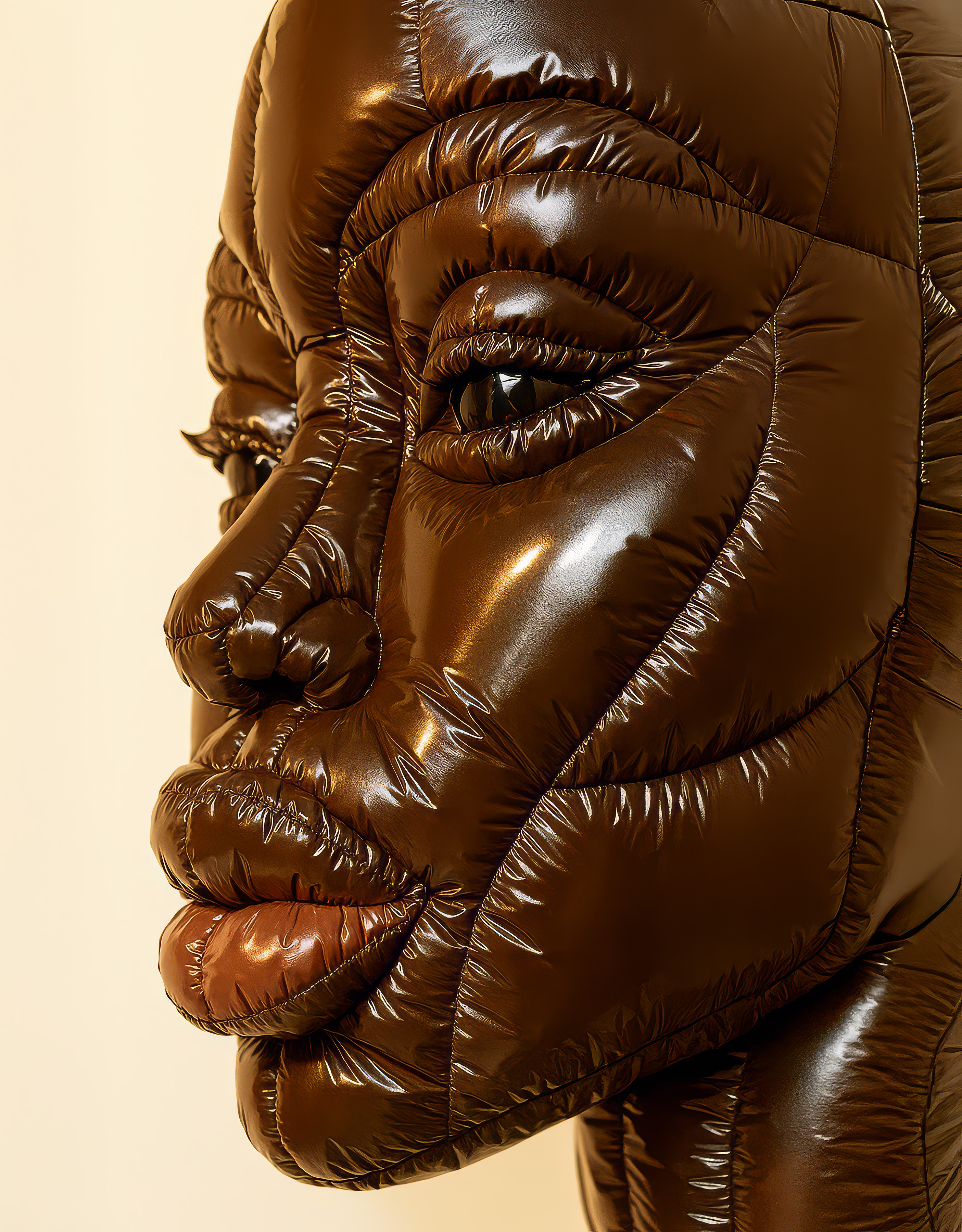 ANOK, inflatable portrait from Jesse B. Foerster's BACK TO 2080 series
